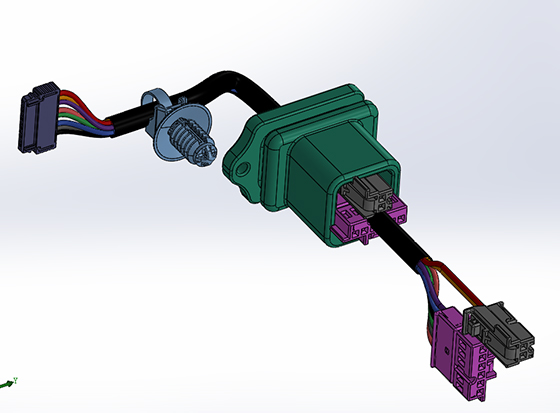 Battery signal transmission harness new energy